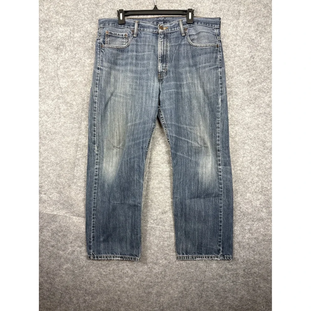 Levis 569 Loose Straight Jeans Mens 36x30 Blue Denim Medium Wash 00569-0201